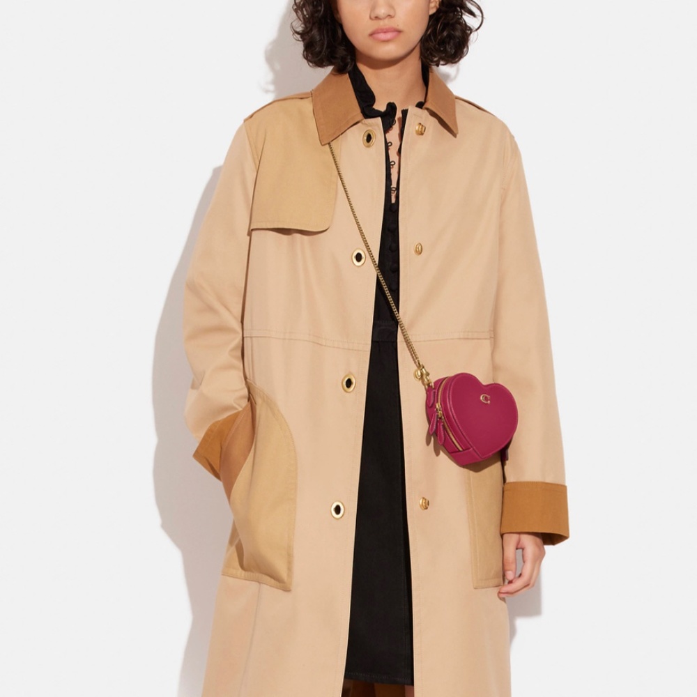 COACH HEART CROSSBODY 14 MINI PINK NEW WITH TAG